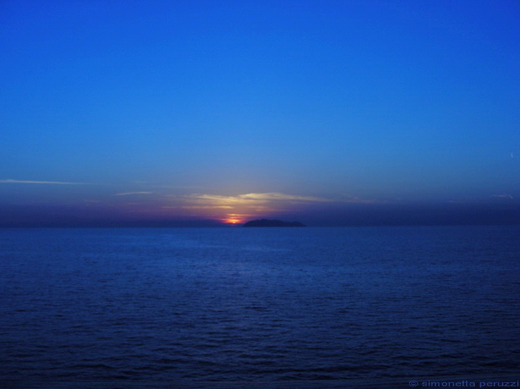 Tramonto alla Gorgona